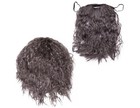 Happy Hippo Long  Gray Wizard Wig And Beard Set  Halloween Costume Wig For Me   