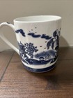 Blue   White Willow Bone China Large 16 Oz Coffee Mug Japanese Chinese Backstamp