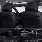 Full Set Seat Covers For Hyundai Genesis 2009-2016  Black