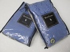New Ralph Lauren Small Gingham Blue White Ruffled 2 Standard Shams