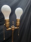 Antique Brass Two-light Table Lamp Vintage Works 