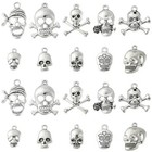  100pcs Halloween Skull Charms Mixed Style Skeleton Skull - 10 Styles - 100pcs