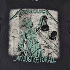 Metallica And Justice For All Graphic T-shirt Adult Medium Black Music Band Rock