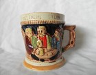 Frankenmuth Gallery Mustache Cup Beer Stein Porcelain With Branch Handle