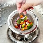 Stainless Steel Kitchen Sink Strainer With Handle - Waste Catcher   Stopper Tool