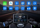 Portable Motorcycle Wireless Carplay Waterproof 7  Ips Touchscreen Gps Bluetooth