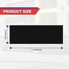 Compatible With 11 8  X 4  3pcs Chevy Bowtie Emblem Logo Carbon Fiber Black