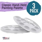 3 Plastic 10-well Artist Painting Palettes  Paint Color Mixing Trays Art Student