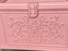 Vintage Max Klein Bubblegum Pink Sewing Box Chest W  Bobbin Tray Barbiecore Mcm