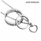 Heart Urn Cremation Necklace For Beloved Forever In My Heart Memorial Souvenir