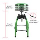 Workpro Heavy Duty Adjustable Hydraulic Shop Stool Garage Bar Stool 330pound Max