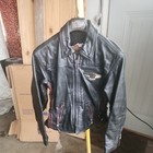 Genuine Harley Davidson 95th Anniversary Black   Wine Leather Jacket Ladies Xl