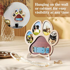 Pet Memorial Paw Photo Frame 4 Photo Collage Display For Dogs   Cats  Dog Keepsa