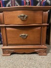 Victorian Mansion  Queen  Size  Bed  Nightstand  And Hutch