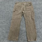 Dickies Carpenter Pants Mens Size 36x28 Brown Distressed Relaxed Fit Workwear