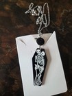 Gothic Skeleton Couple Coffin Necklace