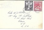 Qsl  1951 British Guiana Stamp  Radio Card