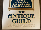 Vintage Original David Lance Goines Poster  Antique Guild San Francisco 1970s