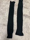 Sansha Women   s Black Solid Leg Warmers Size 4 Regular 1 Pair