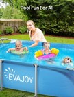85in X 23in X 59in Metal Frame Swimming Pool  Outdoor Rectangular Above Groun   
