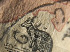 Rare Australia Kangaroo   2 Two Pounds Stamp Used