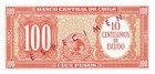 Chile  100 Pesos  Nd  1962  Series A 23  Specimen  51 Uncirculated Banknote Qz17