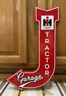 International Harvester Tractor Garage Metal Sign Arrow Vintage Style Wall Decor