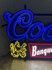 Coors Banquet Beer Light Up Led Sign Game Room Man Cave Bar Pub New