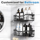 Shower Caddy 2 Pack adhesive Shower Organizer For Bathroom Storage home Decor ki