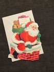 Vintage Hallmark Die-cut Santa Secret Pal Christmas Card With Envelope   Unused 