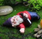 Gnome Drunk Statue Garden Sculpture Tabletop Figurine Home Decor Gifts