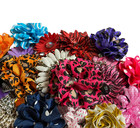 110pcs  Mix Lot Of Colorful Silk Fabric Flowers-for Crafts  Hair Bows  Decor