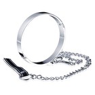 Bdsm Metal Collar With Leash Rope Fetish Restraint Choker For Women Men Sm Bo   