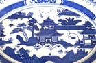 Chinese Import Blue And White    canton  Pattern Platter 12 