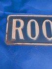 Roosevelt Embossed Metal License Plate   Tag Topper Franklin D Roosevelt 