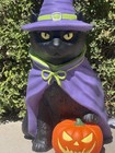 New In Box  Cracker Barrel Black Cat Witch Blow Mold 2 Ft Halloween 2025