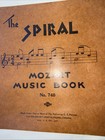 Vintage Sheet Music Book The Spiral Mozart Music Book No 748 Set Of 2 Unused