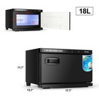 Pro 18l Uv Sterilizer Hot Towel Warmer Cabinet Salon Beauty Spa Stainless Steel