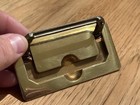 Original Vtg Henredon Scene One Drawer Pull Handle Brass Campaign Kbc N10587