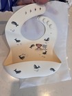 1pc Bib With Adjustable Waterproof Soft Edible Silicone Dripping Towel For Baby