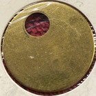 Brass Coal Mine Miner Mining Man Tag Vintage Antique  2  1 1 2  Diameter B22