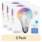 Smart Led Light Bulb 9w Dimmable Color Changing Wifi Compatible 3 Pack New