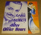 Clark Gable After Office Hours 1935 Movie Theatre Handbill Herald
