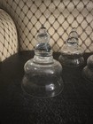 Rare Set Of 6 Antique Victorian Blown Glass Cupping Cups For Medical Treatment