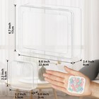 Mathtoxyz Bead Organizer Box 30pcs Small Clear Storage Cases Hinged Lid