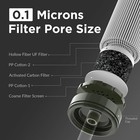 6-pack Personal Water Filter Straw Outdoor Survival Filtration Purifier Portable
