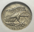 Rare Ngc Au58 1837 Feuchtwanger Composition One Cent Hard Times Token Ny Ht-268