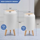 2 Pk Smart Sensor Trash Can 3 Gallon   2 6 Gallon Hand Free Touchless