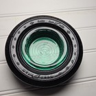 Vintage Goodyear Co Tire Ashtray Rubber  With Green Glass Insert  Usa 5 5  