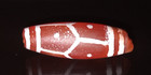 Ancient Etched Carnelian Or Painted Bead Of  From Afghanistan